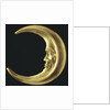 Gilded crescent moon by Anonymous