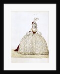 Woman in court dress by Anonymous