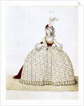 Woman in court dress by Anonymous