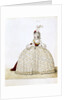 Woman in court dress by Anonymous