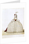 Woman in court dress by Anonymous