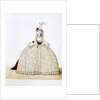 Woman in court dress by Anonymous