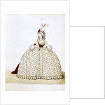 Woman in court dress by Anonymous