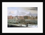 A Frost Fair on the Thames at Temple Stairs by Abraham Hondius