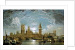 Westminster Bridge, the Houses of Parliament and Westminster Abbey Seen from the River by John Anderson