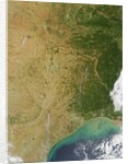 Satellite View of Fires in Texas and Oklahoma by Anonymous