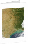 Satellite View of Fires in Texas and Oklahoma by Anonymous