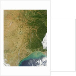 Satellite View of Fires in Texas and Oklahoma by Anonymous