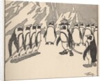 Penguin soldiers by Anonymous