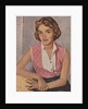 Young woman in pink blouse by Anonymous