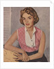 Young woman in pink blouse by Anonymous