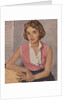 Young woman in pink blouse by Anonymous