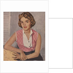 Young woman in pink blouse by Anonymous