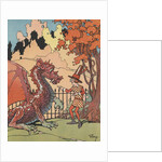 Man talking to dragon by Anonymous