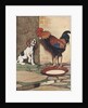 Dog and rooster conversing by Anonymous