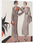 Two women in 1930's fashion by Anonymous