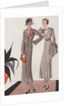 Two women in 1930's fashion by Anonymous