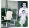 Proud new mother with baby, ca. 1956. by Anonymous