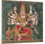 Narasimha Killing Hiranyakashipu, as Prahlada Watches by Anonymous