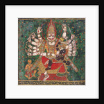 Narasimha Killing Hiranyakashipu, as Prahlada Watches by Anonymous