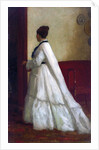 Woman in a White Dress by Eastman Johnson