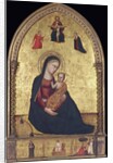 Madonna and Child with the Holy Trinity and the Annunciation by Lorenzo di Bicci
