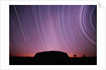 Ayers Rock and Star Trails, Ulru - Kata Tjuta National Park, Australia by Anonymous