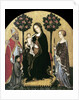 Virgin and Child Enthroned with Two Saints and a Donor by Gentile da Fabriano