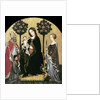 Virgin and Child Enthroned with Two Saints and a Donor by Gentile da Fabriano