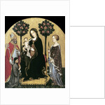 Virgin and Child Enthroned with Two Saints and a Donor by Gentile da Fabriano