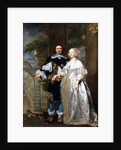 Portrait of a Married Couple in the Park by Gonzalez Coques