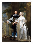Portrait of a Married Couple in the Park by Gonzalez Coques