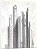Skyscrapers looming over an American city by Anonymous