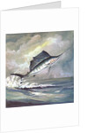 Leaping sailfish by Anonymous