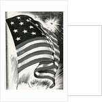 American flag flying over Fort McHenry by Anonymous