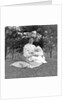 OIder woman and baby in a English park, ca. 1900. by Anonymous