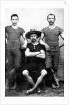 Three men are ready to swim, ca. 1885. by Anonymous
