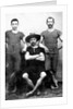 Three men are ready to swim, ca. 1885. by Anonymous
