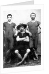 Three men are ready to swim, ca. 1885. by Anonymous