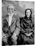 Grandma and Grandpa in a tintype portrait, ca. 1870s. by Anonymous