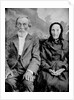Grandma and Grandpa in a tintype portrait, ca. 1870s. by Anonymous