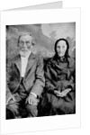 Grandma and Grandpa in a tintype portrait, ca. 1870s. by Anonymous