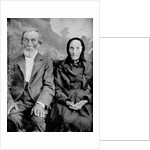Grandma and Grandpa in a tintype portrait, ca. 1870s. by Anonymous