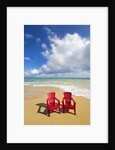 Beach chairs beckon on Baldwin Beach on the north shore of Maui, Hawaii by Anonymous