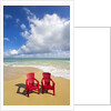 Beach chairs beckon on Baldwin Beach on the north shore of Maui, Hawaii by Anonymous