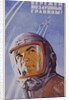 Soviet poster with pilot wearing helmet by Anonymous