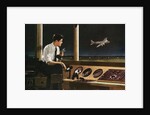 Air traffic controller at work by Anonymous