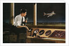 Air traffic controller at work by Anonymous