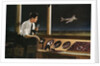 Air traffic controller at work by Anonymous