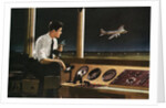 Air traffic controller at work by Anonymous